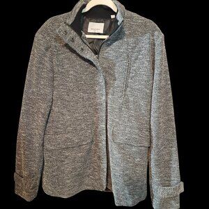 Paper Denim & Cloth Gray Knit Utility Jacket Size Medium